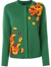 ESCADA FLORAL EMBELLISHED CARDIGAN