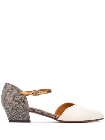Chie Mihara Low Heel Pumps In White