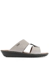 TOD'S BUCKLED CUT-OUT SANDALS