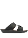 TOD'S BUCKLED CUT-OUT SANDALS