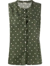 MASSIMO ALBA GINGY POLKA DOT BLOUSE