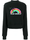 PALM ANGELS RAINBOW CREWNECK SWEATSHIRT