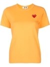 COMME DES GARÇONS PLAY EMBROIDERED HEART PATCH SLIM FIT T-SHIRT