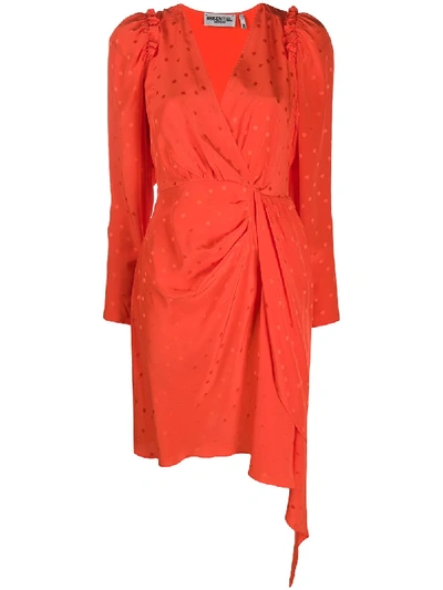 Essentiel Antwerp Viesbeth Silk Dress In Orange