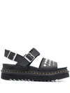 Dr. Martens' Open Toe Studded Sandals In Black