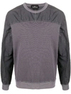 Stone Island Shadow Project Contrast Panel Sweatshirt In Grey