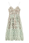 SELF-PORTRAIT AZALEA FLORAL MACRAMÉ-LACE DRESS,11360779