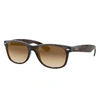 Ray Ban Standard New Wayfarer Blue Light Blocking 55mm Sunglasses In Tortoise