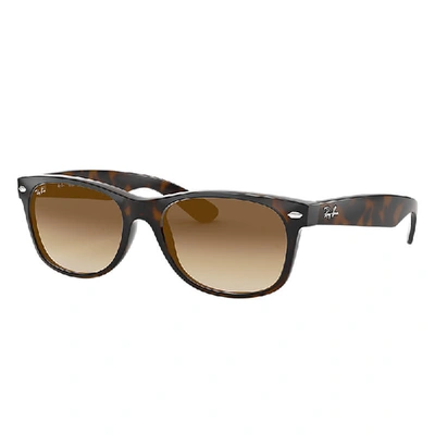 RAY BAN SUNGLASSES UNISEX NEW WAYFARER CLASSIC - LIGHT HAVANA FRAME BROWN LENSES 52-18