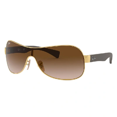 RAY BAN SUNGLASSES UNISEX RB3471 - GOLD FRAME BROWN LENSES 01-32
