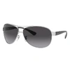 Ray Ban Rb3386 Sunglasses Black Frame Grey Lenses 67-13 In Black