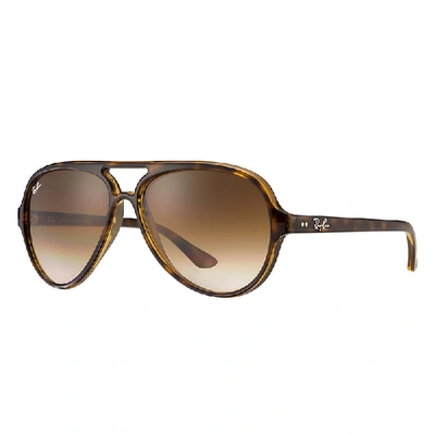 Ray Ban Cats 5000 Classic Sunglasses Tortoise Frame Brown Lenses 59-13
