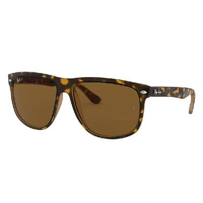 RAY BAN BOYFRIEND SONNENBRILLEN HELLHAVANA FASSUNG BRAUN GLAS POLARISIERT 60-15
