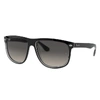 Ray Ban Boyfriend Sunglasses Black Frame Grey Lenses 60-15 In Black