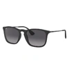 RAY BAN CHRIS SUNGLASSES BLACK FRAME GREY LENSES 54-18