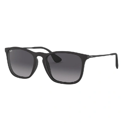 Ray Ban Chris Sunglasses Black Frame Grey Lenses 54-18