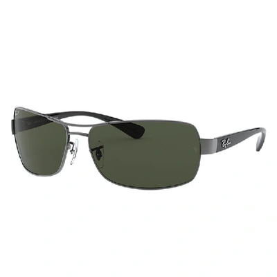 Ray Ban Sunglasses Man Rb3379 - Black Frame Green Lenses Polarized 64-15