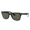 Ray Ban Wayfarer Liteforce Sunglasses Black Frame Green Lenses Polarized 52-20 In Black