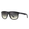 Ray Ban Sunglasses Man Boyfriend - Black Frame Grey Lenses 56-15 In Black