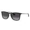 Ray Ban Rb4221 Sunglasses Black Frame Grey Lenses 50-19 In Black