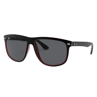 Ray Ban Boyfriend Sunglasses Black Frame Grey Lenses 60-15