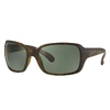 Ray Ban Rb4068 Sunglasses Tortoise Frame Green Lenses Polarized 60-17 In Havana