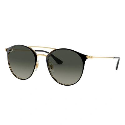 Ray Ban Rb3546 Sunglasses Gold Frame Grey Lenses 49-20