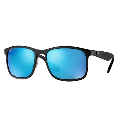Ray Ban Rb4263 Chromance Sunglasses Black Frame Blue Lenses Polarized 55-18