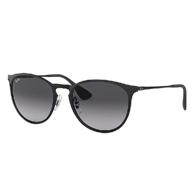 Ray Ban Sunglasses Female Erika Metal - Black Frame Grey Lenses 54-19