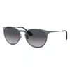 Ray Ban Erika Metal Sunglasses Grey Frame Grey Lenses 54-19 In Grey