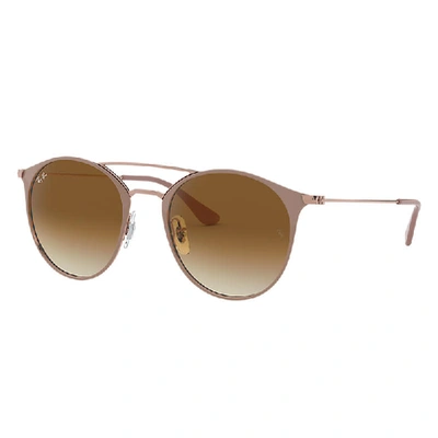 Ray Ban Rb3546 Sunglasses Bronze-copper Frame Brown Lenses 52-20