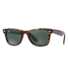 Ray Ban Wayfarer Ease Sunglasses Tortoise Frame Green Lenses 50-22 In Tortoise
