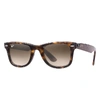 Ray Ban Wayfarer Ease Sunglasses Tortoise Frame Brown Lenses 50-22 In Tortoise