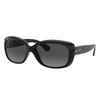 Ray Ban Jackie Ohh Sunglasses Black Frame Grey Lenses Polarized 58-17 In Black