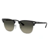 Ray Ban Clubmaster Metal Sonnenbrillen Schwarz Fassung Grau Glas 51-21 In Black