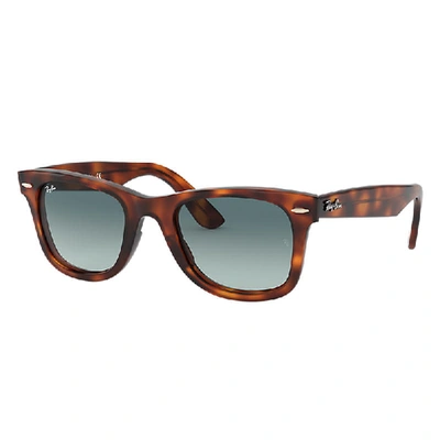 Ray Ban Wayfarer Ease Sunglasses Tortoise Frame Blue Lenses 50-22