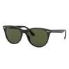 Ray Ban Wayfarer Ii Classic Sunglasses Black Frame Green Lenses Polarized 52-18 In Black
