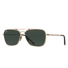 RAY BAN SUNGLASSES UNISEX CARAVAN TITANIUM - GOLD FRAME GREEN LENSES 58-15