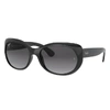 Ray Ban Rb4325 Sunglasses Black Frame Grey Lenses Polarized 59-18 In Black