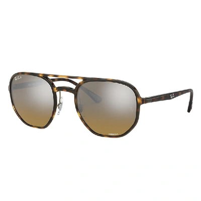 Ray Ban Rb4321ch Chromance Sunglasses Tortoise Frame Brown Lenses Polarized 53-21 In Hellhavana