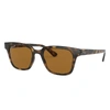 Ray Ban Rb4323 Sunglasses Light Havana Frame Brown Lenses Polarized 51-20 In Light Havana