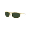 Ray Ban Olympian I Deluxe Sunglasses Arista Gold Frame Green Lenses 62-18 In Gold