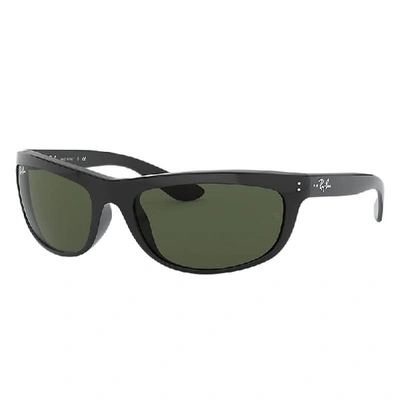 Ray Ban Balorama Sunglasses Black Frame Green Lenses 62-19