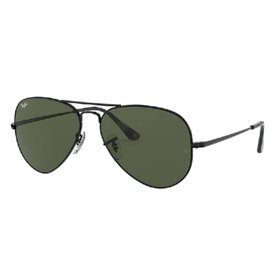 Ray Ban Aviator Classic Sunglasses Green Metal Frame Green Lenses 58-14 In Transparent Green