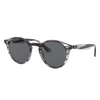 Ray Ban Rb2180 Sunglasses Striped Grey Havana Frame Grey Lenses 49-21 In Striped Grey Havana