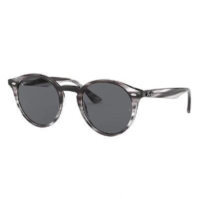 Ray Ban Rb2180 Sunglasses Striped Grey Havana Frame Grey Lenses 49-21