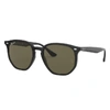 Ray Ban Rb4306 Sunglasses Black Frame Green Lenses Polarized 54-19 In Black