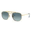 Ray Ban Marshal Ii Sunglasses Gold Frame Blue Lenses 52-23 In Gold