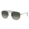 Ray Ban Marshal Ii Sunglasses Gunmetal Frame Grey Lenses 52-23 In Gunmetal