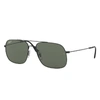 Ray Ban Andrea Sunglasses Black Frame Green Lenses Polarized 59-17 In Schwarz